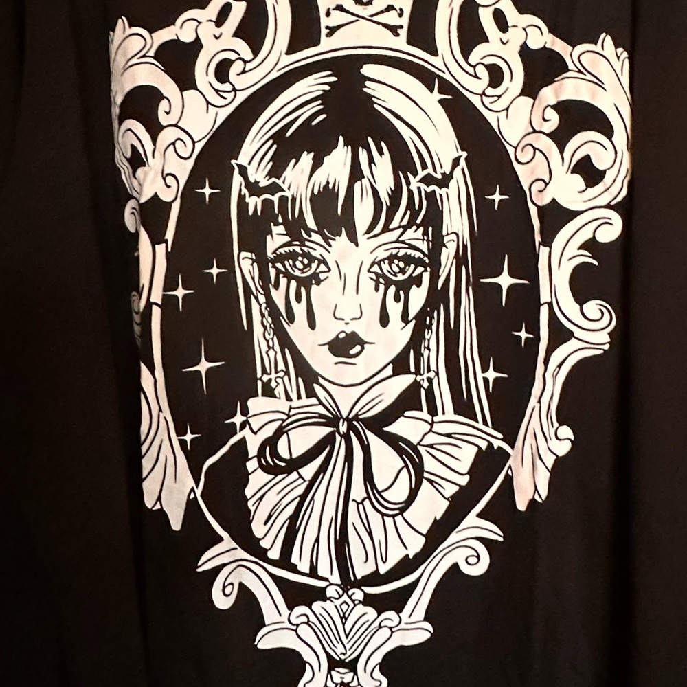 Dollskill Long Sleeve TShirt-Goth/Emo Bat Girl 3XL - Picture 8 of 12